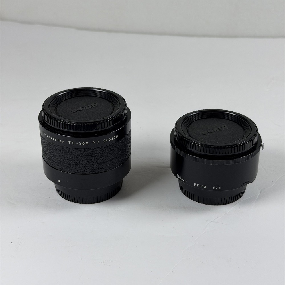 Nikon TC-200 2x Teleconverter & PK-13‎ 27.5mm Extension Tube Lot B-15